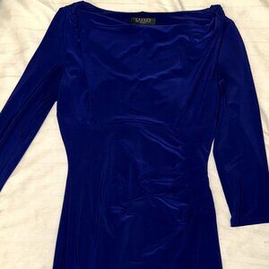 Lauren Ralph Lauren Violet Blue Knee Length Dress Size 8